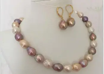 gorgeous set of 12-13mm south sea baroque multicolor pearl necklace &earring 925silver
gorgeous set of 12-13mm south sea baroque multicolor pearl necklace &earring 925silver