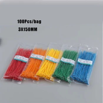 100Pcs Practical Self-Locking Nylon Plastic Wire Cable Cord Zip Ties Strap 3X150MM White Black Red Blue Yellow
100Pcs Practical Self-Locking Nylon Plastic Wire Cable Cord Zip Ties Strap 3X150MM White Black Red Blue Yellow