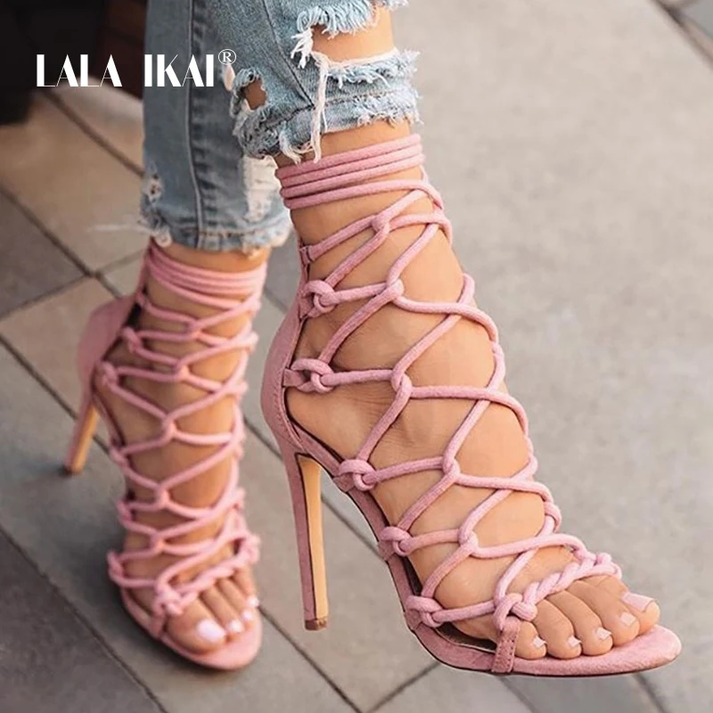 LALA IKAI High Heel Women Summer Gladiator Heeled Sandals Ladies Ankle Strap Sexy Party Shoes Sandalia Feminina 014C1373-45
LALA IKAI High Heel Women Summer Gladiator Heeled Sandals Ladies Ankle Strap Sexy Party Shoes Sandalia Feminina 014C1373-45