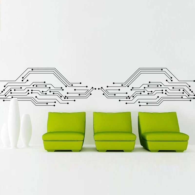 Circuit Board Fashion Pattern Wall Stickers for Living Room Home Decoration Vinyl Waterproof Decals Bedroom Art Sticker YY216
Circuit Board Fashion Pattern Wall Stickers for Living Room Home Decoration Vinyl Waterproof Decals Bedroom Art Sticker YY216