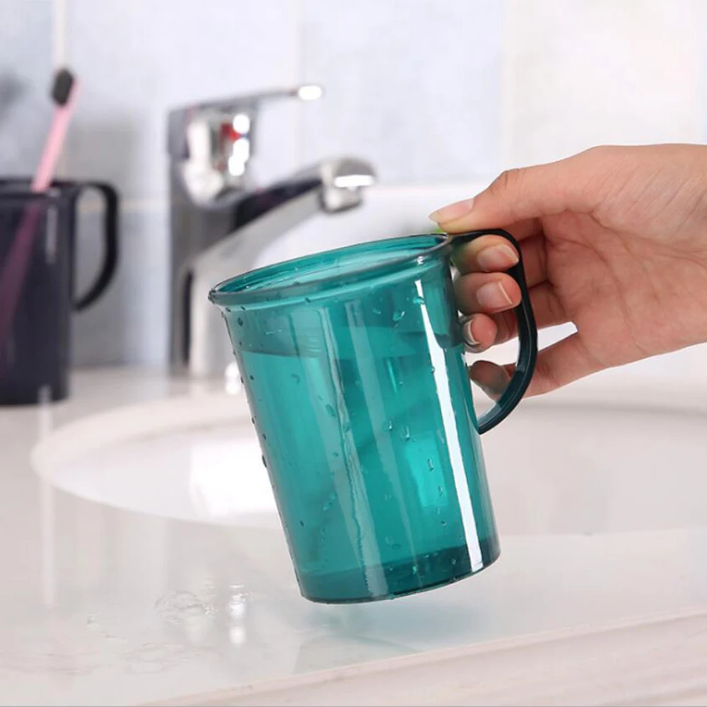Fashion 1PC Handle Plastic Wash Brush Toothbrush Cup Creative Transparent Couple Gargle Rinse Cup Mouth Brush Cup 1060C
Fashion 1PC Handle Plastic Wash Brush Toothbrush Cup Creative Transparent Couple Gargle Rinse Cup Mouth Brush Cup 1060C