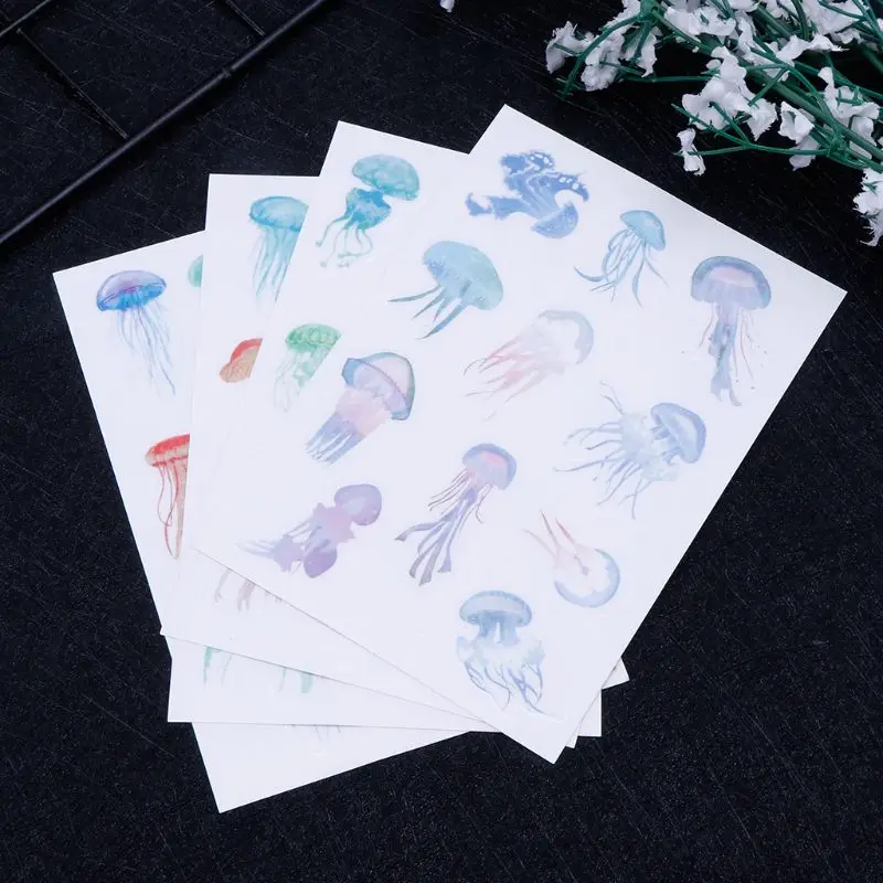 4 Pcs DIY Materials Epoxy Resin Crafts Crystal Jellyfish Jewelry Making Filling Photo Sticker PVC Self Adhesive Translucent
4 Pcs DIY Materials Epoxy Resin Crafts Crystal Jellyfish Jewelry Making Filling Photo Sticker PVC Self Adhesive Translucent