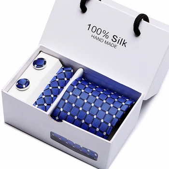 2018 Mens Tie Blue Novelty 100% Silk Fashion Necktie Hanky Cufflinks Ties For Men Formal Wedding Party gift group tie
2018 Mens Tie Blue Novelty 100% Silk Fashion Necktie Hanky Cufflinks Ties For Men Formal Wedding Party gift group tie