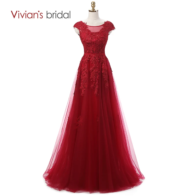 Vivian's Bridal Burgundy Sexy Lace Evening Dresses Long 2016 Couture Formal Evening Gown Dress Cap Sleeve Real Photo
Vivian's Bridal Burgundy Sexy Lace Evening Dresses Long 2016 Couture Formal Evening Gown Dress Cap Sleeve Real Photo