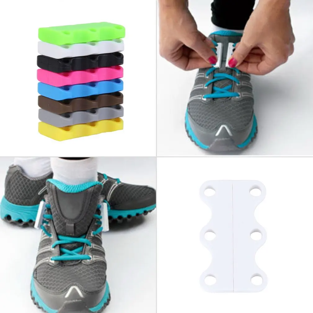 1 Pair Magnetic Shoe Buckles Casual Magnetic Shoe Laces Plastic Closure Shoelaces Multifunctional No-Tie Shoelace