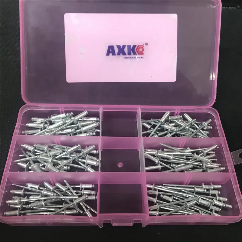 120Pcs/set M3.2*7/9/11 M4*8/10/13 GB12618 Aluminium Blind Rivets Nail Decoration Pop Rivets For Furniture Assortment Kit
120Pcs/set M3.2*7/9/11 M4*8/10/13 GB12618 Aluminium Blind Rivets Nail Decoration Pop Rivets For Furniture Assortment Kit