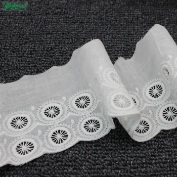 YACKALASI 100% Cotton Lace Eyelet Embroidered Fabrics Appliqued 3D Flower Trims White Diy Accessories Swiss Cotton Voile 6.5cm
YACKALASI 100% Cotton Lace Eyelet Embroidered Fabrics Appliqued 3D Flower Trims White Diy Accessories Swiss Cotton Voile 6.5cm