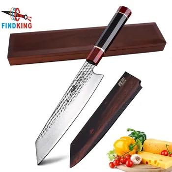 FINDKING 9 inch Damascus Kitchen Chef Knife Octagonal Ebony Wood Handle VG10 Damascus Steel Kiritsuke Knife 67 layers
FINDKING 9 inch Damascus Kitchen Chef Knife Octagonal Ebony Wood Handle VG10 Damascus Steel Kiritsuke Knife 67 layers