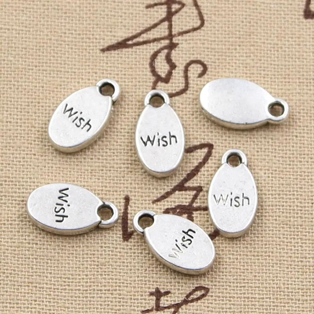 20pcs Charms plates wish 15x8x2mm handmade Craft pendant making fit,Vintage Tibetan Silver,DIY for bracelet necklace
20pcs Charms plates wish 15x8x2mm handmade Craft pendant making fit,Vintage Tibetan Silver,DIY for bracelet necklace