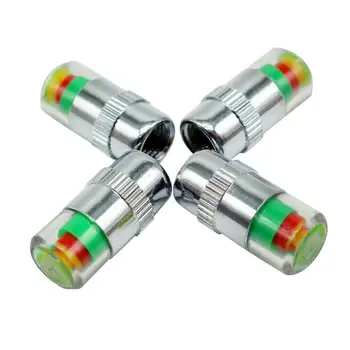 4PCS Car Auto Tire Pressure Monitor Valve Stem Caps Sensor Color Change Tire Pressure Indicator Eye Alert Diagnostic Tools Kit
4PCS Car Auto Tire Pressure Monitor Valve Stem Caps Sensor Color Change Tire Pressure Indicator Eye Alert Diagnostic Tools Kit