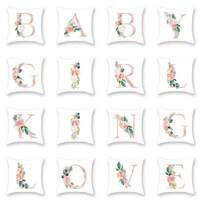 Hot Selling Pillow cover Watercolor Pink Flower Letter Luxury Printing Square Zippered Pillow Sham Personalized Pillowcase
Hot Selling Pillow cover Watercolor Pink Flower Letter Luxury Printing Square Zippered Pillow Sham Personalized Pillowcase