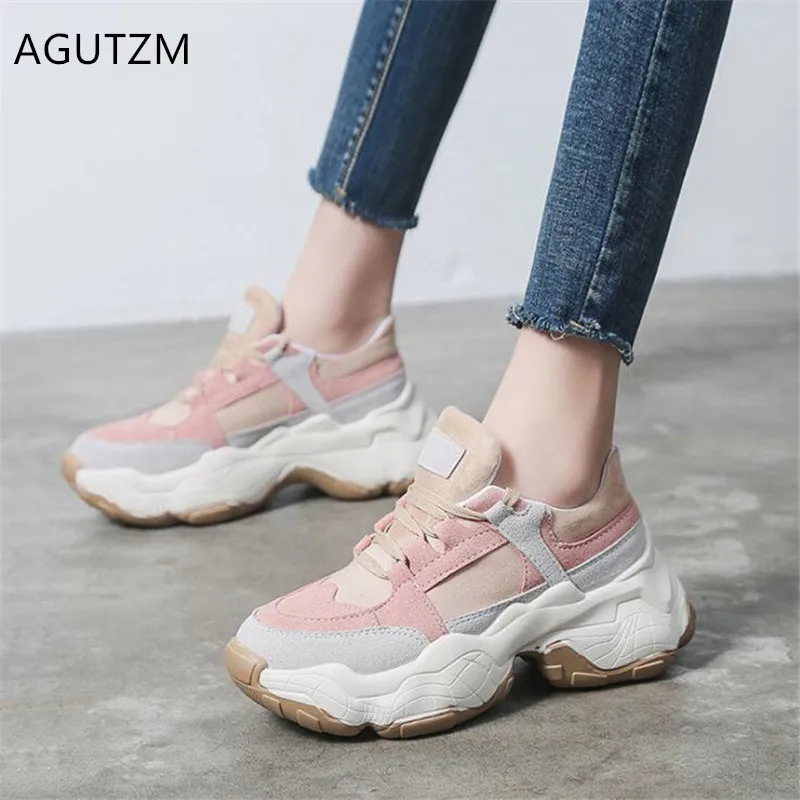 AGUTZM Woman Shoes 2019 spring Wedges Platform Sneakers Lace-Up Breathable Casual shoes Feminino Chunky Zapatos Mujer A88
AGUTZM Woman Shoes 2019 spring Wedges Platform Sneakers Lace-Up Breathable Casual shoes Feminino Chunky Zapatos Mujer A88
