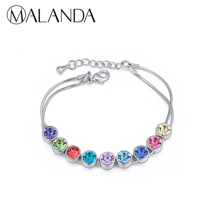 MALANDA Brand New Bracelets Bangles Crystals From Swarovski Rhodium Plated Bracelets Bangles For Women Jewelry Gift
MALANDA Brand New Bracelets Bangles Crystals From Swarovski Rhodium Plated Bracelets Bangles For Women Jewelry Gift