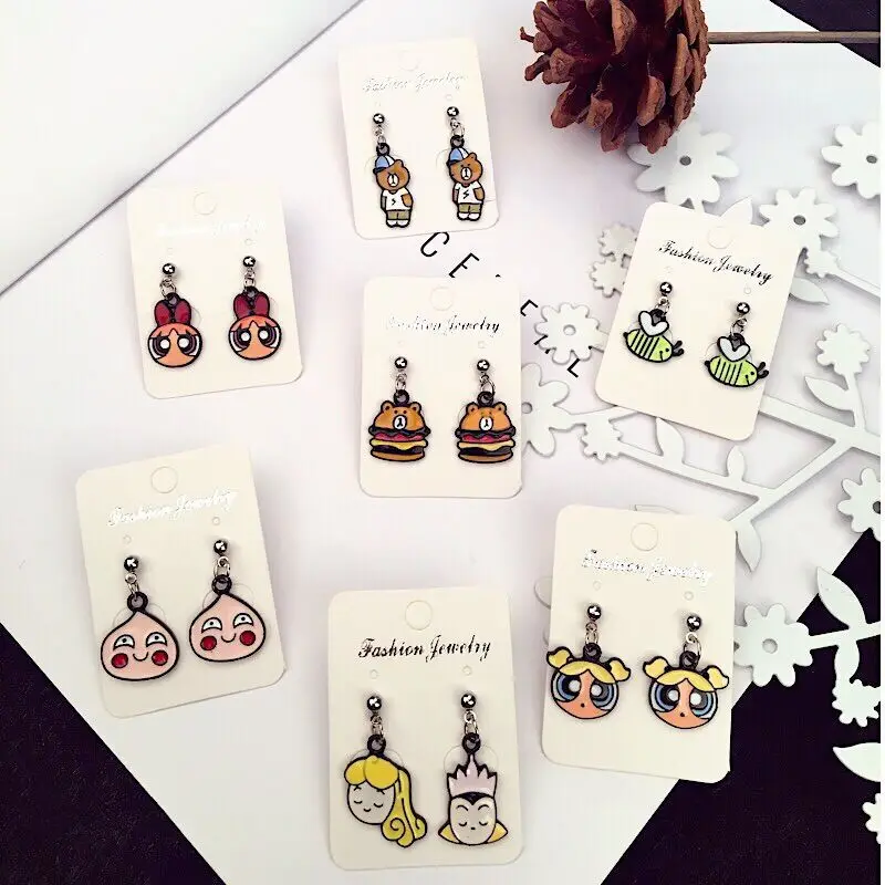 MINGQI Korean cute animal bee bear earrings cartoon hamburger asymmetric drop earrings for female girls women jewelry pendant
MINGQI Korean cute animal bee bear earrings cartoon hamburger asymmetric drop earrings for female girls women jewelry pendant
