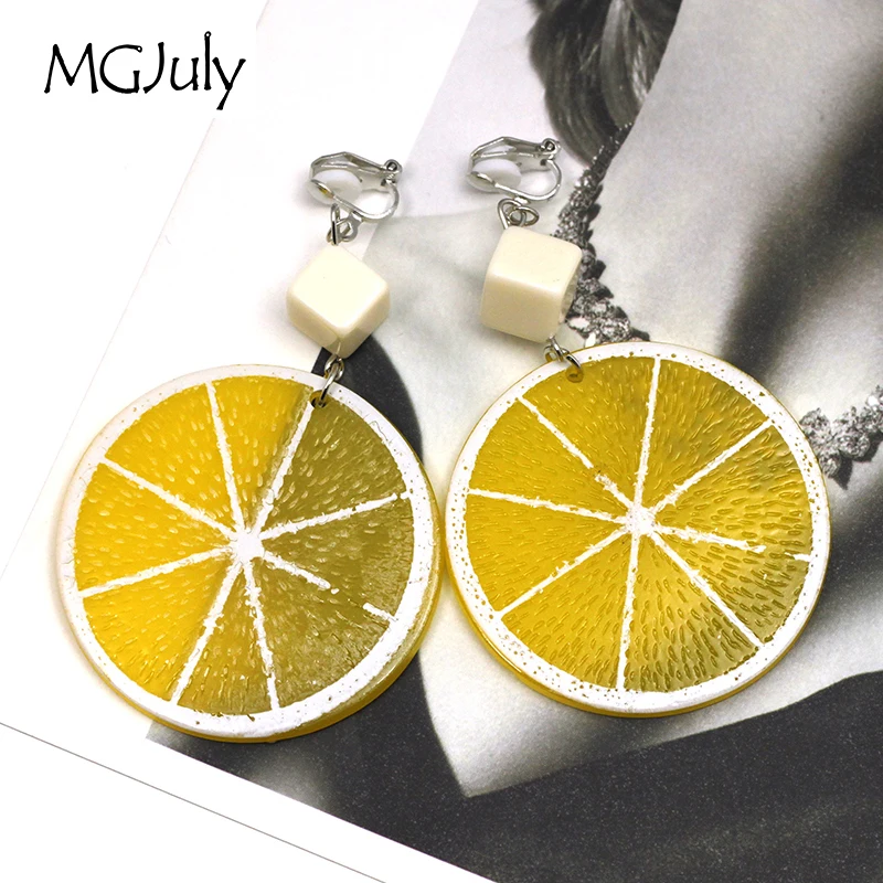 Sweet Orange Clip On Earring Without Piercing Fruit Lemon Earrings No Hole Ear Clips Minimalist Earrings Jewelry CE305
Sweet Orange Clip On Earring Without Piercing Fruit Lemon Earrings No Hole Ear Clips Minimalist Earrings Jewelry CE305