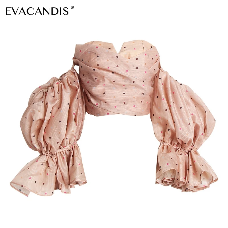 Off Shoulder Crop Top Puff Sleeve Polka Dot Sexy Summer Backless Strapless Pink Beach Chiffon Short Women Blouse Ruffle Shirt
Off Shoulder Crop Top Puff Sleeve Polka Dot Sexy Summer Backless Strapless Pink Beach Chiffon Short Women Blouse Ruffle Shirt