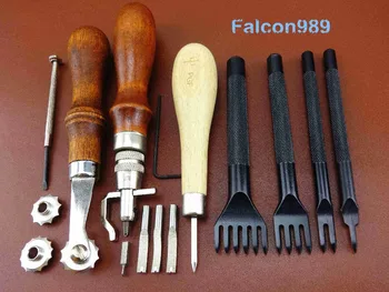 7pcs Leather Craft Chisel Pricking Iron Punch Over Stitching Wheel Awl Creaser Groover Tool Set - Sewing Stitching Carving Stamp
7pcs Leather Craft Chisel Pricking Iron Punch Over Stitching Wheel Awl Creaser Groover Tool Set - Sewing Stitching Carving Stamp