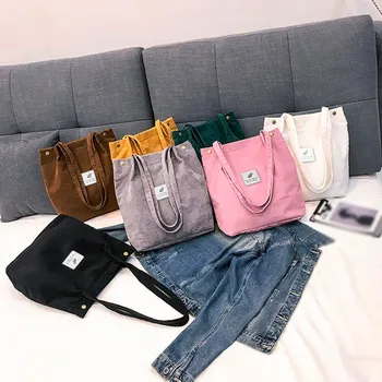 2019 High Capacity Women Corduroy Tote Ladies Casual Shoulder Bag Foldable Reusable Shopping Beach Bag Big A30
2019 High Capacity Women Corduroy Tote Ladies Casual Shoulder Bag Foldable Reusable Shopping Beach Bag Big A30