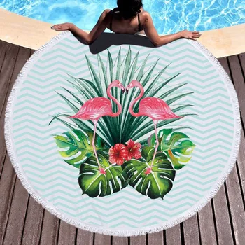 High Quality Flamingo Printed Beach Towel Round Beach Microfiber 150 CM Towels For Beach Round Serviette De Plage Beach Cover UP
High Quality Flamingo Printed Beach Towel Round Beach Microfiber 150 CM Towels For Beach Round Serviette De Plage Beach Cover UP