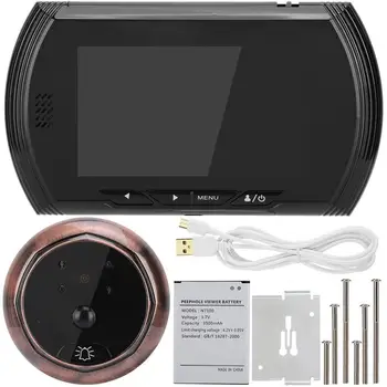 4.3inch Smart Door Viewer HD Colors Screen 1.3MP 140 Degree Wide Angl Camera Video Doorbell IR Night Vision PIR Home Security
4.3inch Smart Door Viewer HD Colors Screen 1.3MP 140 Degree Wide Angl Camera Video Doorbell IR Night Vision PIR Home Security