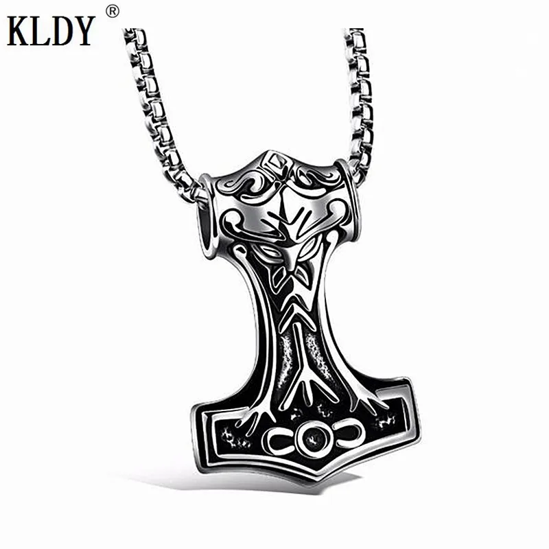 KLDY 1 шт. огромный Молот Тора Mjolnir амулет Викинга Скандинавская подвеска из