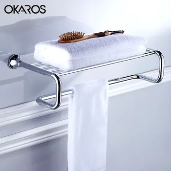 OKAROS European Towel Rack Holder Towel Shelf Tower Rail Towel Hanger Solid Brass Golden/Chrome Finished Bathroom Accessories
OKAROS European Towel Rack Holder Towel Shelf Tower Rail Towel Hanger Solid Brass Golden/Chrome Finished Bathroom Accessories