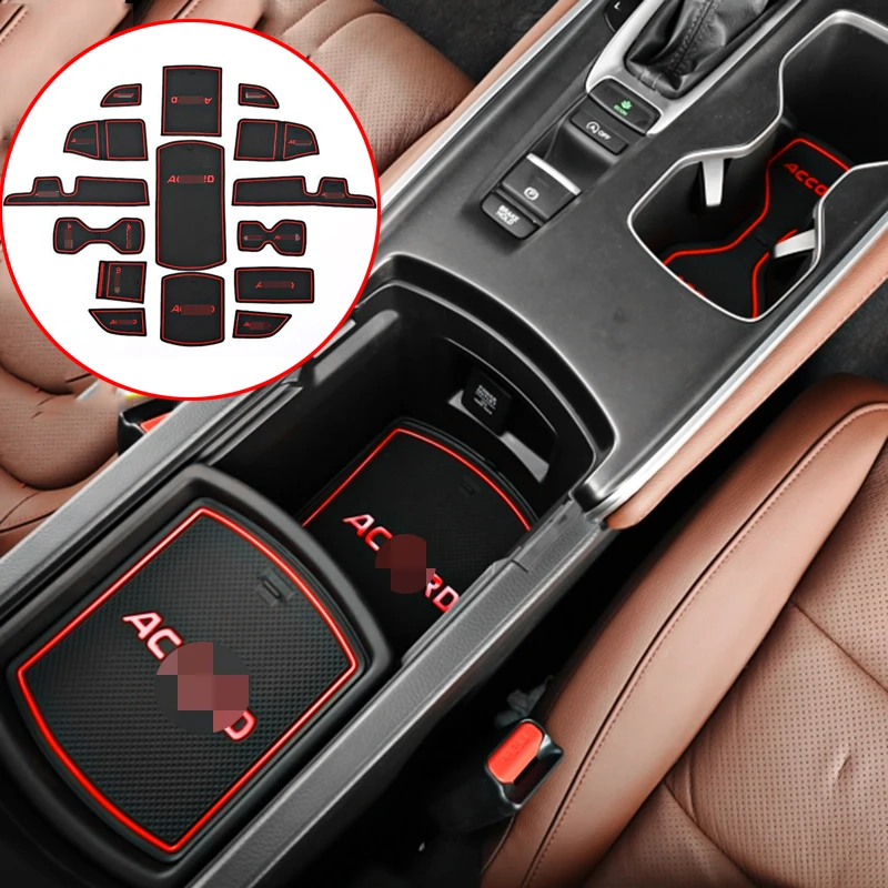 For Honda Accord 2018 Car Inner Door Mat Gate Slot Pad Cup Mat Holder 15pcs/set Car styling accessories
For Honda Accord 2018 Car Inner Door Mat Gate Slot Pad Cup Mat Holder 15pcs/set Car styling accessories