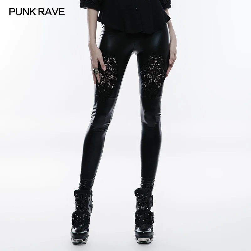 PUNK RAVE Women Gothic Fashion Leather Leggings Black Embroidery Sexy Leggings Women Winter Casual Streetwear Pencil Pants
PUNK RAVE Women Gothic Fashion Leather Leggings Black Embroidery Sexy Leggings Women Winter Casual Streetwear Pencil Pants