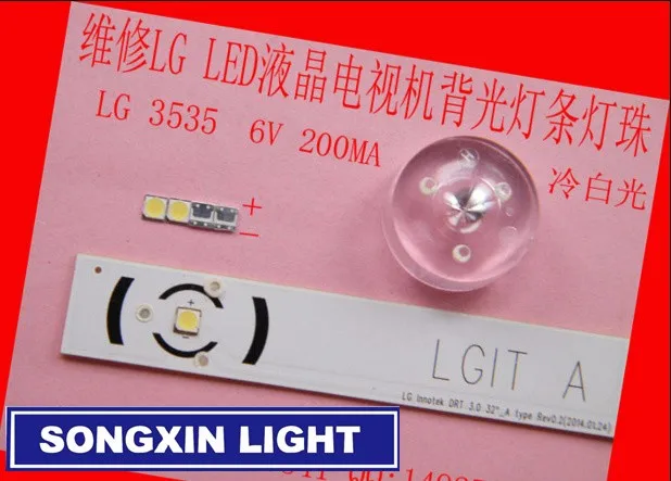 50PCS FOR LCD TV repair LG led TV backlight strip lights with light-emitting diode 3535 SMD LED beads 6V
50PCS FOR LCD TV repair LG led TV backlight strip lights with light-emitting diode 3535 SMD LED beads 6V