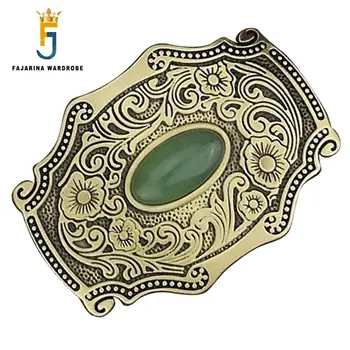 FAJARINA Mens Unique Floral Pattern Real Jade Decorative Brass Retro Style Smooth Buckles For 3.6-4.0cm Width Smooth BCK034
FAJARINA Mens Unique Floral Pattern Real Jade Decorative Brass Retro Style Smooth Buckles For 3.6-4.0cm Width Smooth BCK034