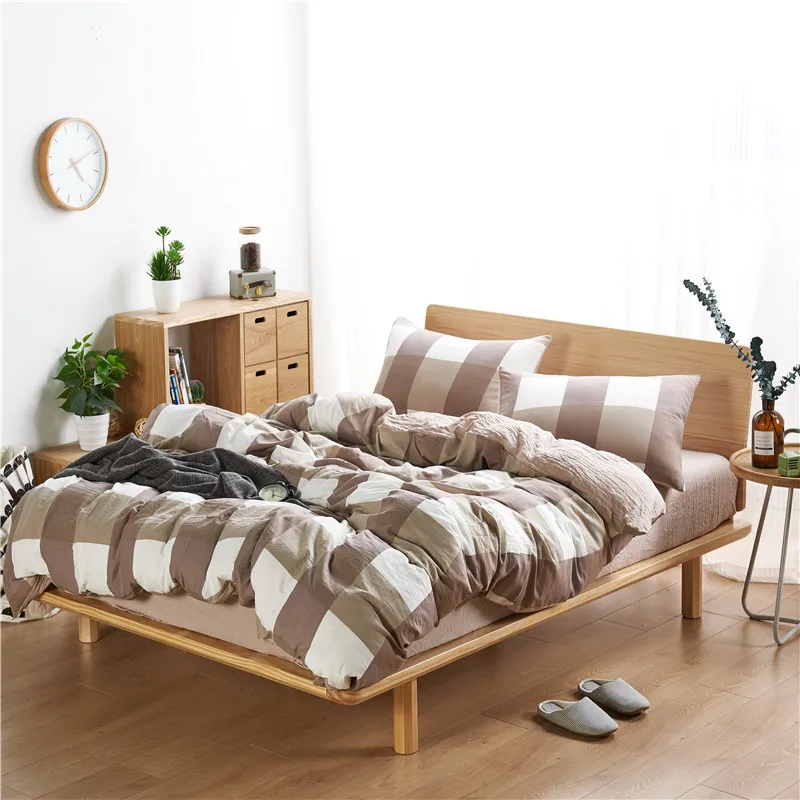 Simple Modern Coffee + White Large Grid Pattern Textiles 3/4pcs Bedding Sets Contain Duvet Cover Bed Sheet Pillowcase Queen Size
Simple Modern Coffee + White Large Grid Pattern Textiles 3/4pcs Bedding Sets Contain Duvet Cover Bed Sheet Pillowcase Queen Size