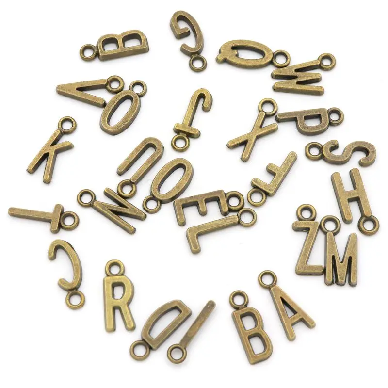 25 pc/ 1 set Tibetan Bronze Letter Alphabet Necklace Charms Pendants Findings For Jewelry Making Accessories Wholesale Supply
25 pc/ 1 set Tibetan Bronze Letter Alphabet Necklace Charms Pendants Findings For Jewelry Making Accessories Wholesale Supply