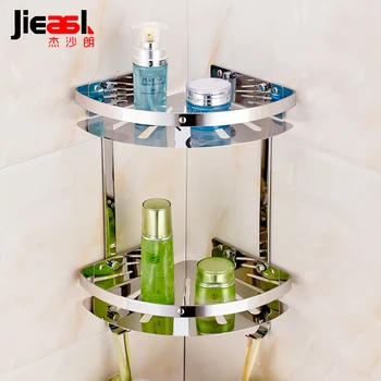 Single Dual Triple Tier Bathroom Corner Shelf Shower 304 Stainless Steel Bathroom Shelves with hooks Wall Mounted
Single Dual Triple Tier Bathroom Corner Shelf Shower 304 Stainless Steel Bathroom Shelves with hooks Wall Mounted
