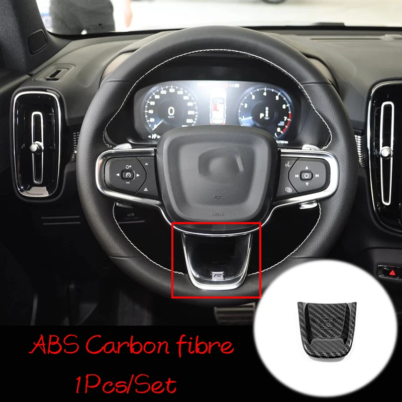ABS матовое/углеродное волокно для Volvo XC40 T5 2017 2018 2019 аксессуары кнопка рулевого