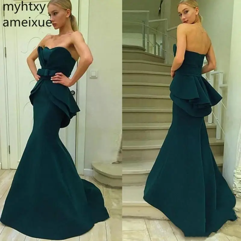 2019 New Sweetheart Neck Mermaid Long Green Plus Size Evening Dresses Zipper Back Floor-length Formal Evening Gowns Prom Party
2019 New Sweetheart Neck Mermaid Long Green Plus Size Evening Dresses Zipper Back Floor-length Formal Evening Gowns Prom Party