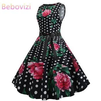 Bebovizi Fashion Women 2019 Summer Party Elegant Bandage Dress Sleeveless Plus Size Casual Flower Print Vintage Sexy Dresses
Bebovizi Fashion Women 2019 Summer Party Elegant Bandage Dress Sleeveless Plus Size Casual Flower Print Vintage Sexy Dresses