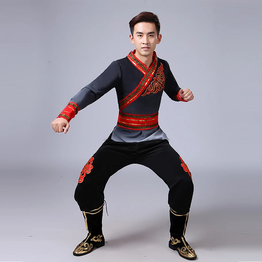 Chinese Men Yangko Dance Costumes Male National Acrobatics Dance Robe Yangko Dance Clothing Chinese Drum Dance Dress
Chinese Men Yangko Dance Costumes Male National Acrobatics Dance Robe Yangko Dance Clothing Chinese Drum Dance Dress