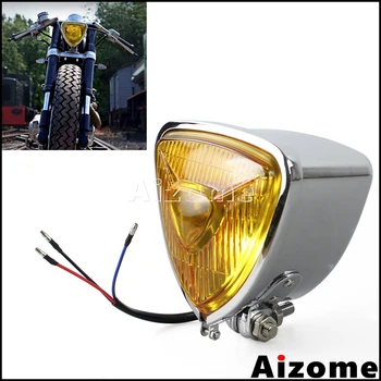 Motorcycles Triangle H4 Headlight For Harley Custom Cafe Racer Vintage Headlight 55/60W Chopper Bobber Cruiser Head Lamp
Motorcycles Triangle H4 Headlight For Harley Custom Cafe Racer Vintage Headlight 55/60W Chopper Bobber Cruiser Head Lamp