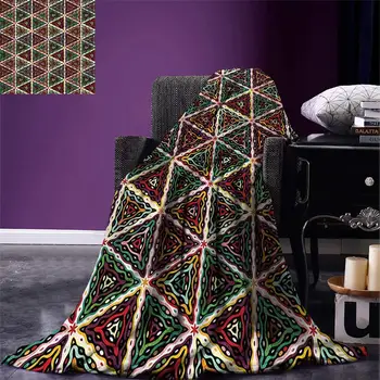 African Throw Blanket Grunge Triangle Design Colorful Geometric Mosaic Traditional Batik Pattern Retro Warm Microfiber Blanket
African Throw Blanket Grunge Triangle Design Colorful Geometric Mosaic Traditional Batik Pattern Retro Warm Microfiber Blanket