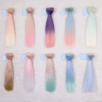 BJD doll wigs 15cm gradient straight High-temperature wire hair wigs for 1/3 1/4 1/6 BJD SD Blyth Chole doll hair wigs
BJD doll wigs 15cm gradient straight High-temperature wire hair wigs for 1/3 1/4 1/6 BJD SD Blyth Chole doll hair wigs