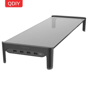 QDIY LCD Monitor Computer Desktop Display Holder USB Glass Heightened Shelves Storage Bracket Monitor Holder
QDIY LCD Monitor Computer Desktop Display Holder USB Glass Heightened Shelves Storage Bracket Monitor Holder