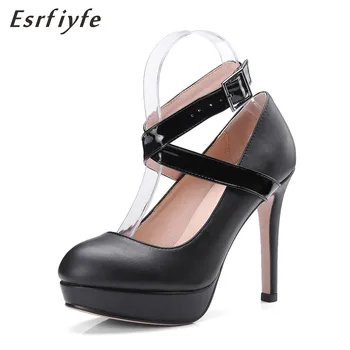 ESRFIYFE 2018 New High-heeled Shoes Woman Pumps Party Shoes Platform Fashion Women Shoes Sexy Thin High Heels 11cm Size 34-43
ESRFIYFE 2018 New High-heeled Shoes Woman Pumps Party Shoes Platform Fashion Women Shoes Sexy Thin High Heels 11cm Size 34-43