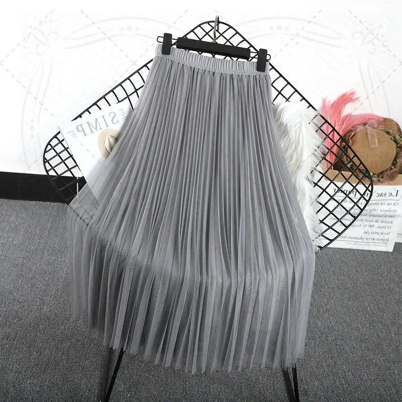 ONLYWONG Tulle Skirts Womens Midi Pleated Skirt Black Pink Tulle Skirt Women Summer Autumn Elastic High Waist Mesh Tutu Skirt
ONLYWONG Tulle Skirts Womens Midi Pleated Skirt Black Pink Tulle Skirt Women Summer Autumn Elastic High Waist Mesh Tutu Skirt