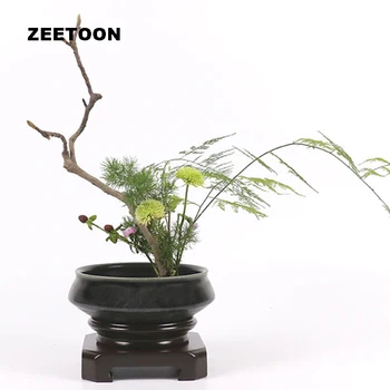 Japanese Flower Arrangement Black Coarse Pottery Flowerpot Matt Vase Hydroponic Planters Bonsai Containers Fish Tank Home Decor
Japanese Flower Arrangement Black Coarse Pottery Flowerpot Matt Vase Hydroponic Planters Bonsai Containers Fish Tank Home Decor