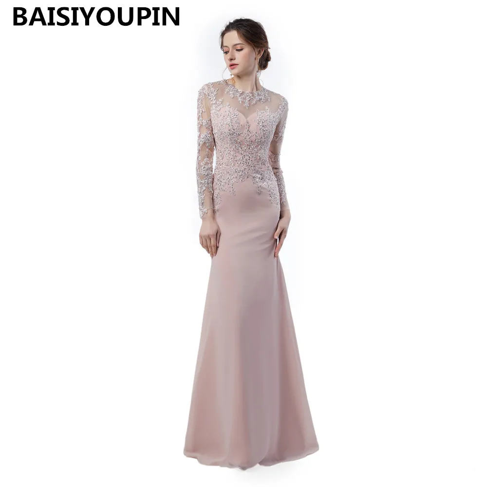 Elegant Evening Dresses Vestidos Longos Para Formatura 2019 Long Sleeve Prom Dresses Mermaid Cheap Long Party Gowns
Elegant Evening Dresses Vestidos Longos Para Formatura 2019 Long Sleeve Prom Dresses Mermaid Cheap Long Party Gowns