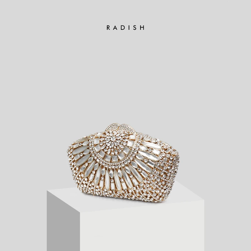 RADISH Luxury handbags women bags designer Women Luxury Crystal Party Evening bags Sparkly Handmade Bridal Purse Bag
RADISH Luxury handbags women bags designer Women Luxury Crystal Party Evening bags Sparkly Handmade Bridal Purse Bag