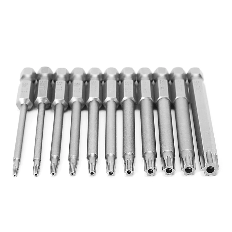 New and Durable 11 Pcs 75mm S2 Magnetic Torx Head Drill Screwdriver Set Bits Hand Tool Kit
New and Durable 11 Pcs 75mm S2 Magnetic Torx Head Drill Screwdriver Set Bits Hand Tool Kit