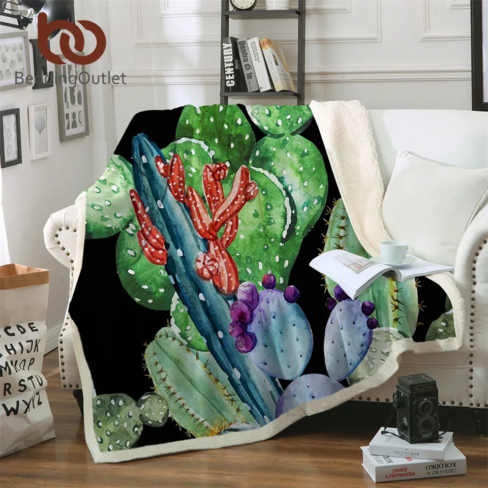 BeddingOutlet Cactus Blanket Green Plants Microfiber Sherpa Throw Blanket Tropical Bedding Succulents mantas para cama 130x150cm
BeddingOutlet Cactus Blanket Green Plants Microfiber Sherpa Throw Blanket Tropical Bedding Succulents mantas para cama 130x150cm
