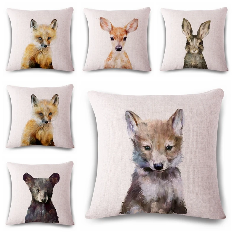 Lovely gentle light ink fox Cushion(No Filler) Polyester Family affection Sofa Car Seat family Home Decorative Throw Pillow
Lovely gentle light ink fox Cushion(No Filler) Polyester Family affection Sofa Car Seat family Home Decorative Throw Pillow