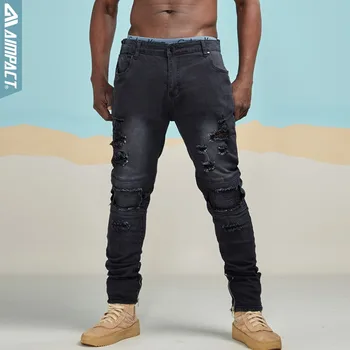 AIMPACT Mens Ripped Jeans Fashion Hiphop Straight Washed Jeans Brand High Street Pants For Men Distressed Denim Jogger Trousers
AIMPACT Mens Ripped Jeans Fashion Hiphop Straight Washed Jeans Brand High Street Pants For Men Distressed Denim Jogger Trousers